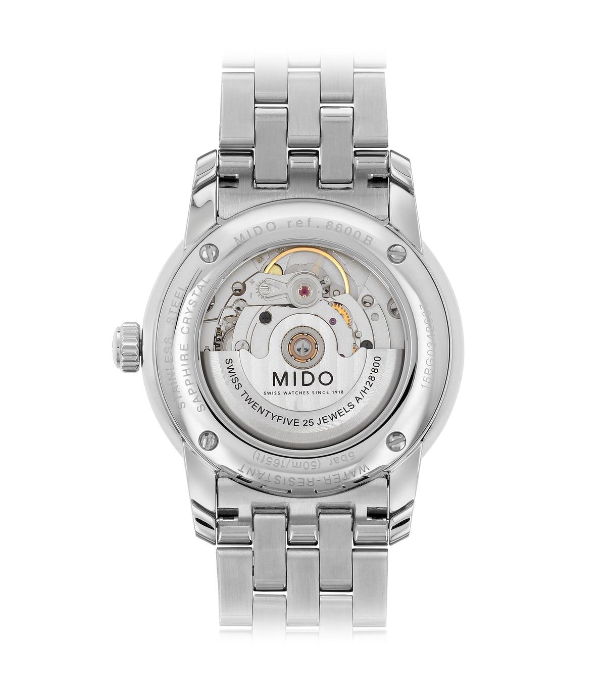  Shop Authentic Mido Baroncelli Ii Automatic Black Dial Silver Steel Strap Watch For Men - M8600.4.18.1 - Luxxuri