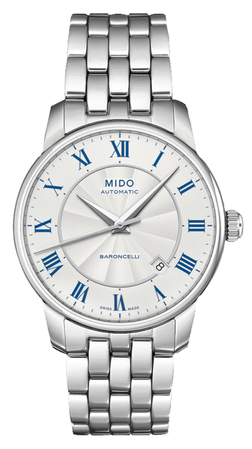  Shop Authentic Mido Baroncelli III Automatic Silver Dial Silver Steel Strap Watch For Men - M8600.4.21.1 - Luxxuri