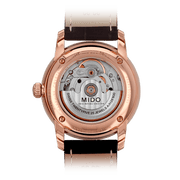  Shop Authentic Mido Baroncelli III Automatic Silver Dial Brown Leather Strap Watch For Men - M8600.2.21.8 - Luxxuri