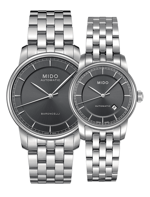  Shop Authentic Mido Baroncelli III Automatic Grey Dial Silver Steel Strap Watch For Women - M7600.4.13.1 - Luxxuri