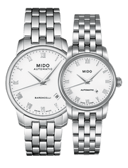  Shop Authentic Mido Baroncelli II Automatic White Dial Silver Steel Strap Watch For Men - M8600.4.26.1 - Luxxuri