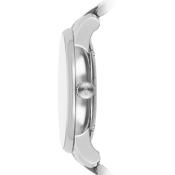  Shop Authentic Mido Baroncelli II Automatic White Dial Silver Steel Strap Watch For Men - M8600.4.26.1 - Luxxuri