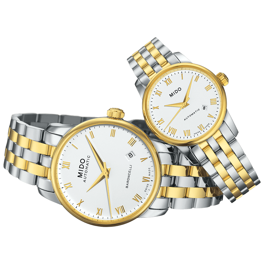  Shop Authentic Mido Baroncelli III Automatic White Dial Two Tone Steel Strap Watch For Women - M7600.9.26.1 - Luxxuri