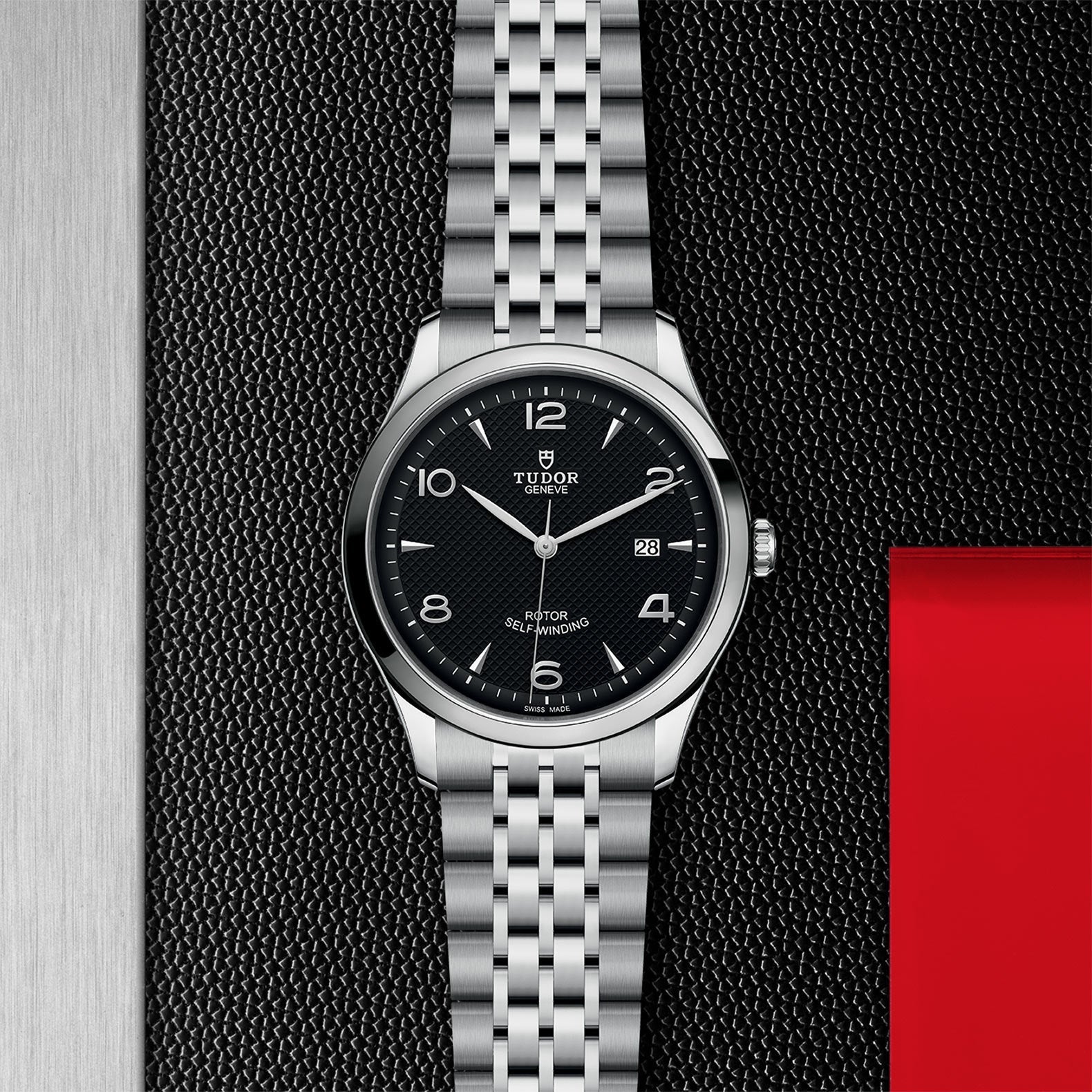  Shop Authentic Tudor 1926 Automatic Black Dial Silver Steel Strap Watch for Men - M91650-0002 - Luxxuri