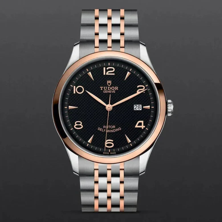  Shop Authentic Tudor 1926 Automatic Black Dial Two Tone Steel Strap Watch for Men - M91651-0003 - Luxxuri