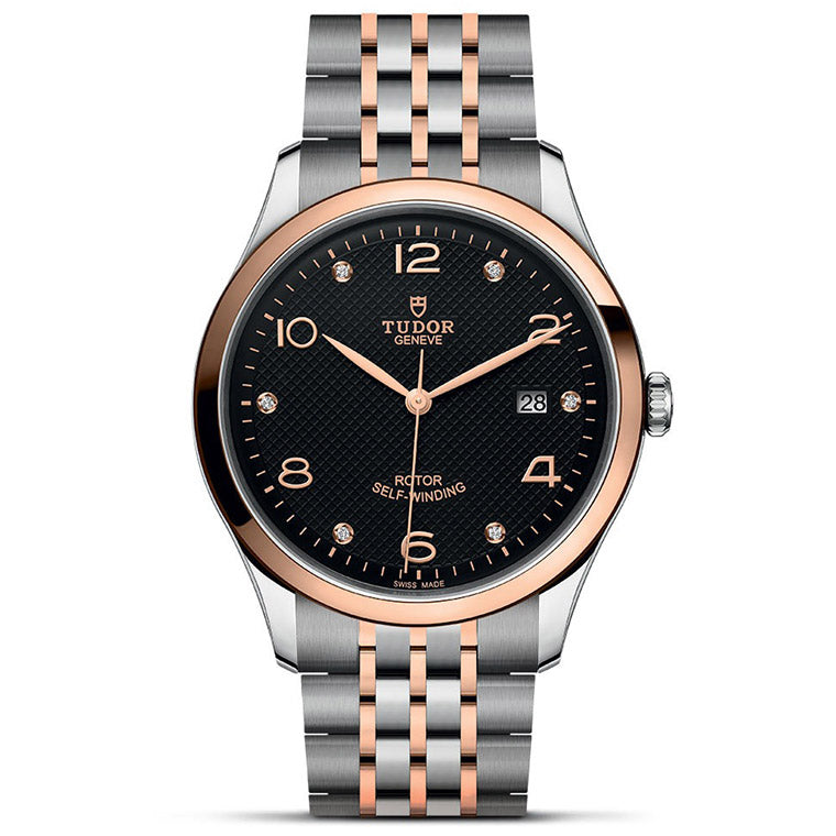  Shop Authentic Tudor 1926 Automatic Diamonds Black Dial Two Tone Steel Strap Watch for Men - M91651-0004 - Luxxuri