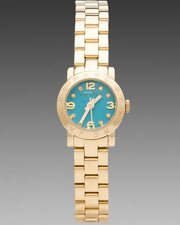  Shop Authentic Marc Jacobs Amy Dinky Blue Dial Gold Steel Strap Watch for Women - MBM3229 - Luxxuri