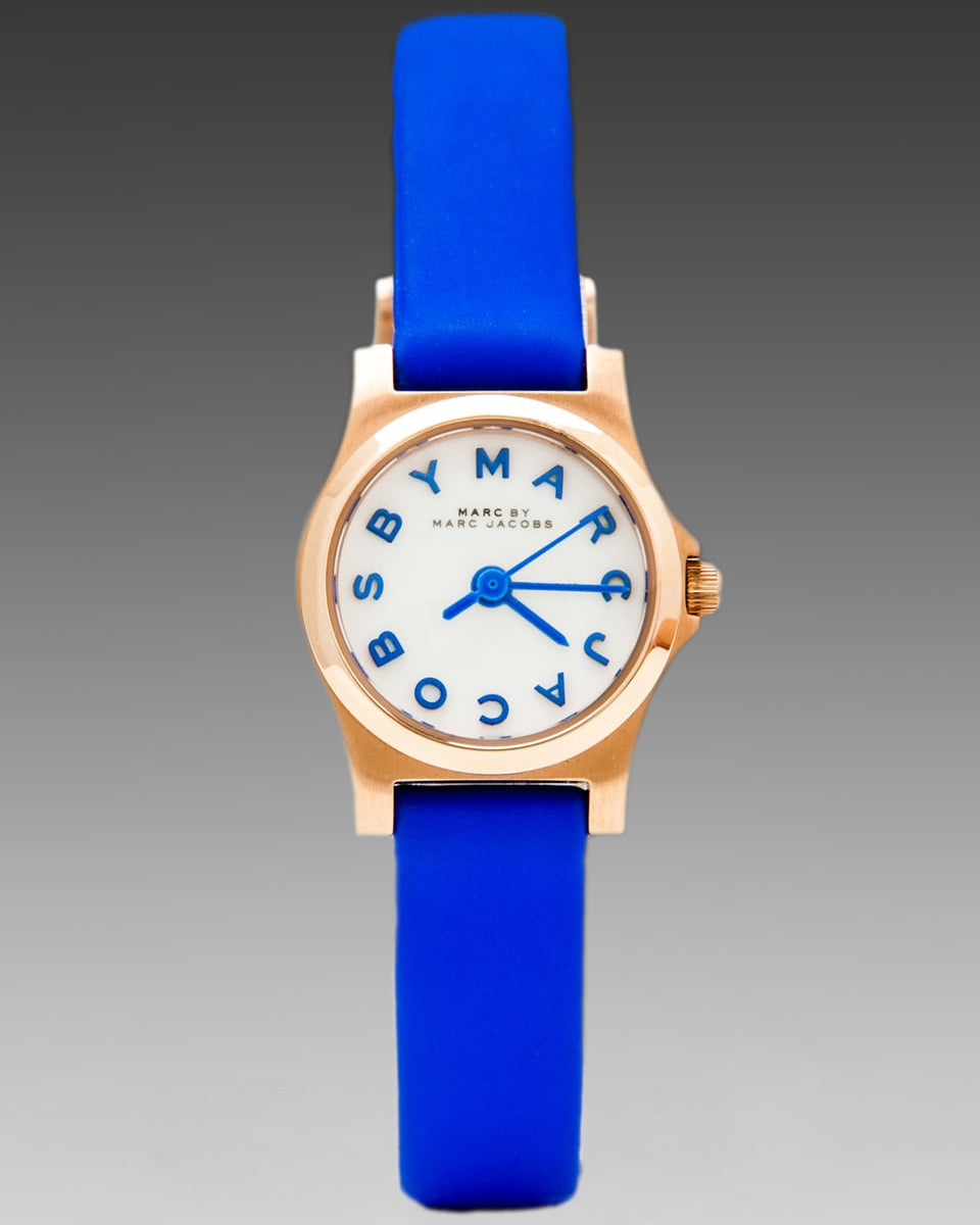  Shop Authentic Marc Jacobs Henry White Dial Blue Leather Strap Watch for Women - MBM1238 - Luxxuri