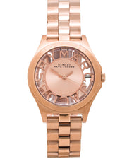  Shop Authentic Marc Jacobs Henry Rose Gold Dial Rose Gold Steel Strap Watch for Women - MBM3293 - Luxxuri