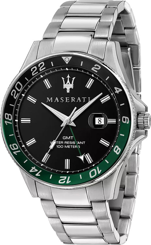  Shop Authentic Maserati SFIDA Chronograph Black Dial Silver Steel Strap Watch For Men - R8853140005 - Luxxuri