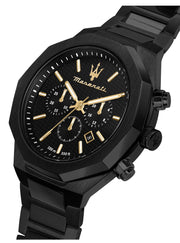  Shop Authentic Maserati Stile Chronograph Black Dial Black Steel Strap Watch For Men - R8873642005 - Luxxuri