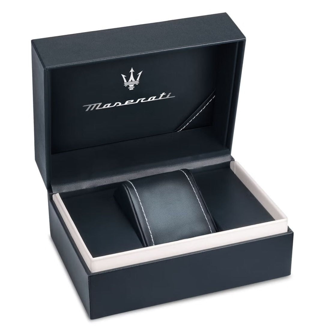  Shop Authentic Maserati Potenza Quartz Blue Dial Grey Mesh Bracelet Watch For Men - R8853108005 - Luxxuri