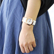 Shop Authentic Marc Jacobs Amy White Dial White Leather Strap Watch for Women - MBM1180 - Luxxuri