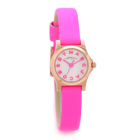  Shop Authentic Marc Jacobs Henry White Dial Pink Leather Strap Watch for Women - MBM1237 - Luxxuri