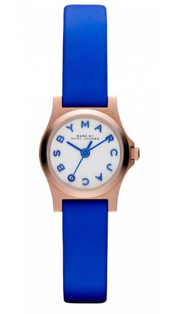  Shop Authentic Marc Jacobs Henry White Dial Blue Leather Strap Watch for Women - MBM1238 - Luxxuri