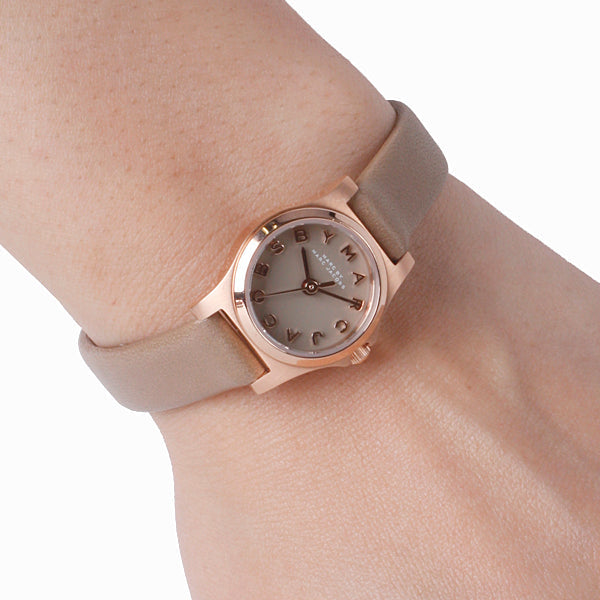  Shop Authentic Marc Jacobs Henry Dinky Grey Dial Grey Leather Strap Watch for Women - MBM1239 - Luxxuri