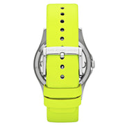  Shop Authentic Marc Jacobs Henry Skeleton Neon Yellow Dial Yellow Leather Strap Watch for Women - MBM1242 - Luxxuri