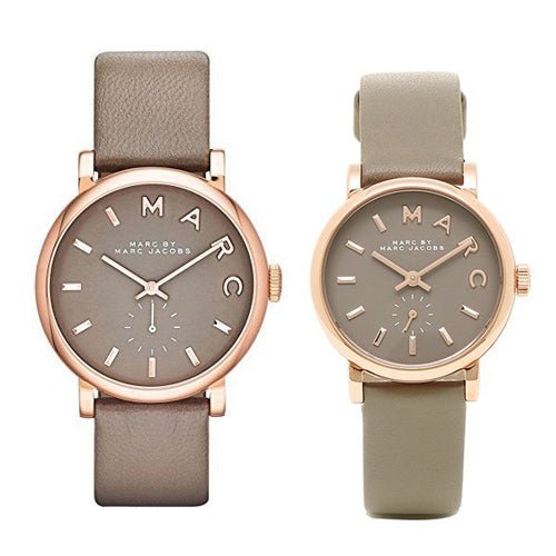  Shop Authentic Marc Jacobs Baker Grey Dial Grey Leather Strap Watch for Women - MBM1318 - Luxxuri