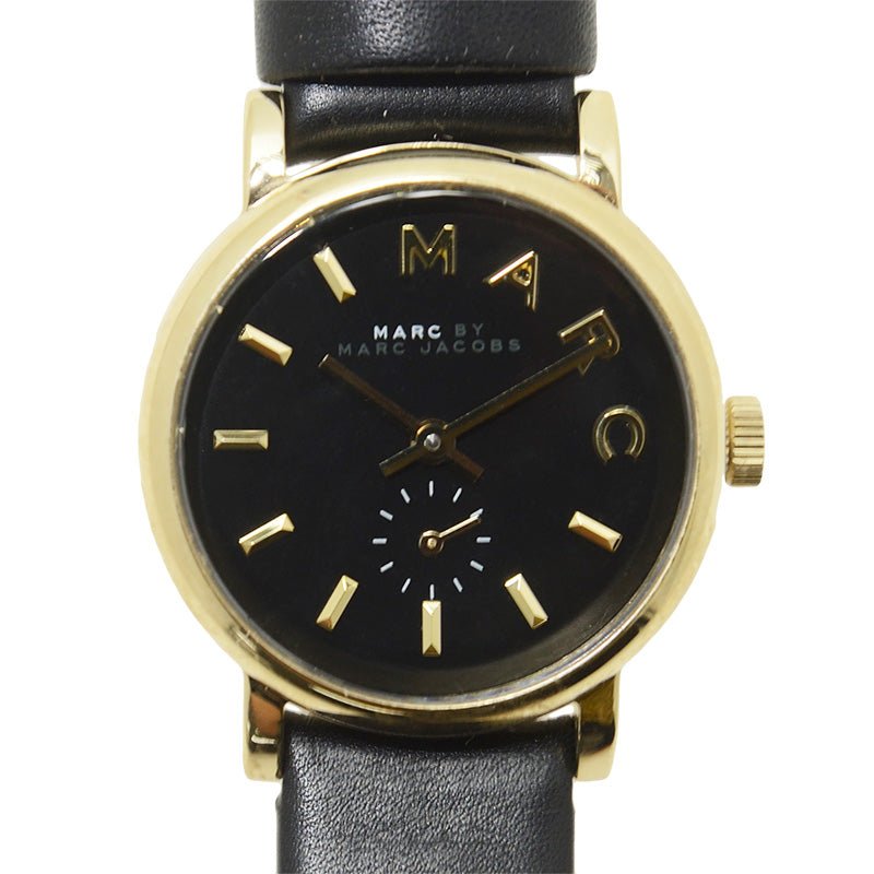  Shop Authentic Marc Jacobs Baker Black Dial Black Leather Strap Watch for Women - MBM1273 - Luxxuri
