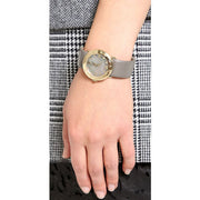  Shop Authentic Marc Jacobs Amy Grey Dial Grey Leather Strap Watch for Women - MBM1287 - Luxxuri