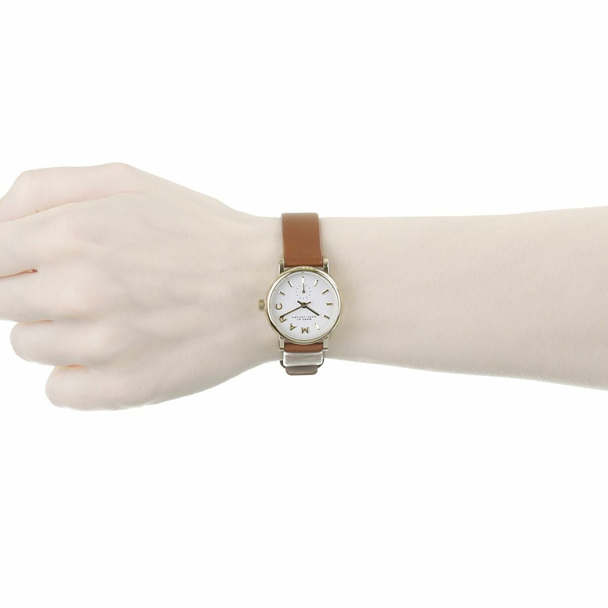  Shop Authentic Marc Jacobs Baker White Dial Brown Leather Strap Watch for Women - MBM1317 - Luxxuri
