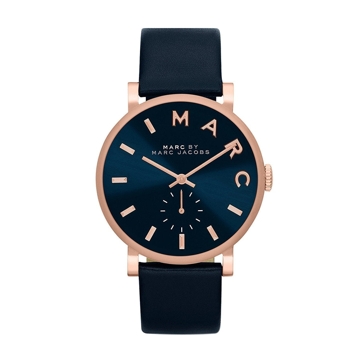  Shop Authentic Marc Jacobs Baker Navy Blue Dial Blue Leather Strap Watch for Women - MBM1331 - Luxxuri