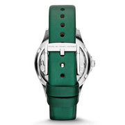  Shop Authentic Marc Jacobs Henry Skeleton Green Dial Green Leather Strap Watch for Women - MBM1336 - Luxxuri