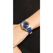  Shop Authentic Marc Jacobs Henry Skeleton Blue Dial Blue Leather Strap Watch for Women - MBM1337 - Luxxuri