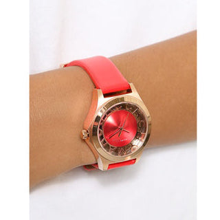  Shop Authentic Marc Jacobs Henry Skeleton Red Dial Red Leather Strap Watch for Women - MBM1338 - Luxxuri