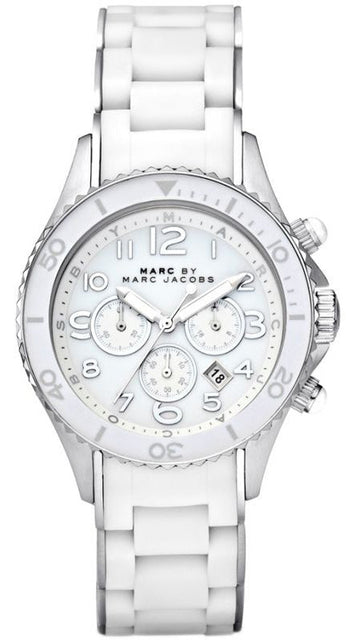  Shop Authentic Marc Jacobs Rock White Dial White Silicone Strap Watch for Women - MBM2545 - Luxxuri
