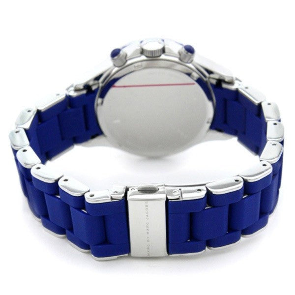  Shop Authentic Marc Jacobs Rock Chronograph Blue Dial Blue Silicone Strap Watch for Women - MBM2548 - Luxxuri