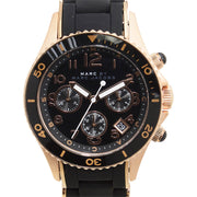  Shop Authentic Marc Jacobs Rock Chronograph Black Dial Black Silicone Strap Watch for Women - MBM2553 - Luxxuri