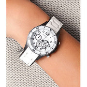  Shop Authentic Marc Jacobs Rock Chronograph White Dial White Silicone Strap Watch for Women - MBM2574 - Luxxuri