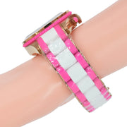  Shop Authentic Marc Jacobs Rock Chronograph White Dial Two Tone Silicone Strap Watch for Women - MBM2593 - Luxxuri