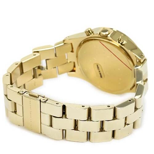  Shop Authentic Marc Jacobs Henry Chronograph Gold Dial Gold Steel Strap Watch for Women - MBM3105 - Luxxuri