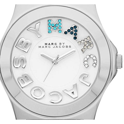  Shop Authentic Marc Jacobs Rivera White Dial Silver Steel Strap Watch for Women - MBM3136 - Luxxuri