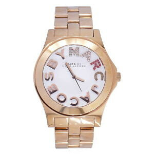  Shop Authentic Marc Jacobs Rivera White Dial Rose Gold Steel Strap Watch for Women - MBM3138 - Luxxuri
