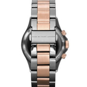  Shop Authentic Marc Jacobs Marc Chronograph Grey Dial Two Tone Steel Strap Watch for Men - MBM3157 - Luxxuri