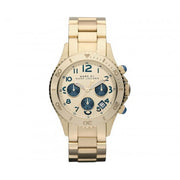  Shop Authentic Marc Jacobs Rock Metal Chronograph Gold Dial Gold Steel Strap Watch for Men - MBM3158 - Luxxuri