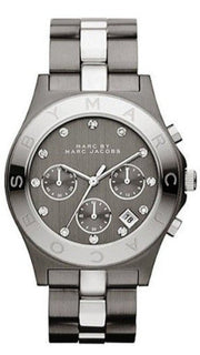  Shop Authentic Marc Jacobs Blade Chronograph Black Dial Two Tone Steel Strap Watch for Women - MBM3179 - Luxxuri