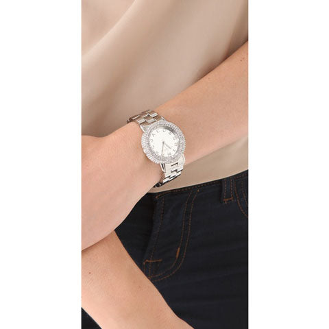 Shop Authentic Marc Jacobs Marci Silver Dial Silver Steel Strap Watch for Women - MBM3190 - Luxxuri