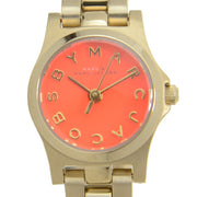  Shop Authentic Marc Jacobs Henry Dinky Red Dial Gold Steel Strap Watch for Women - MBM3202 - Luxxuri