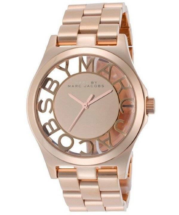  Shop Authentic Marc Jacobs Henry Rose Gold Dial Rose Gold Steel Strap Watch for Women - MBM3207 - Luxxuri