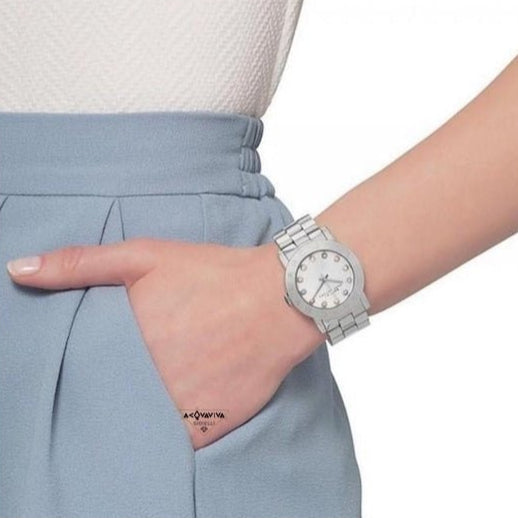  Shop Authentic Marc Jacobs Amy Dexter Silver Dial Silver Steel Strap Watch for Women - MBM3214 - Luxxuri