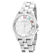  Shop Authentic Marc Jacobs Henry Skeleton Silver Dial Silver Steel Strap Watch for Women - MBM3262 - Luxxuri