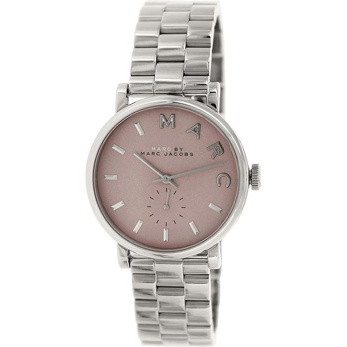  Shop Authentic Marc Jacobs Baker Pink Dial Silver Steel Strap Watch for Women - MBM3280 - Luxxuri