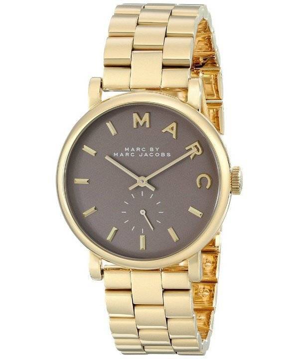  Shop Authentic Marc Jacobs Baker Grey Dial Gold Steel Strap Watch for Women - MBM3281 - Luxxuri
