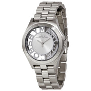  Shop Authentic Marc Jacobs Henry Transparent Silver Dial Silver Steel Strap Watch for Women - MBM3205 - Luxxuri