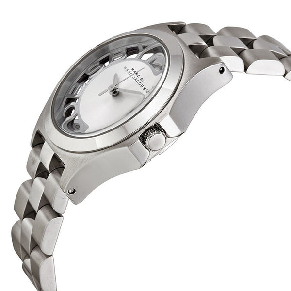  Shop Authentic Marc Jacobs Henry White Dial Silver Steel Strap Watch for Women - MBM3291 - Luxxuri
