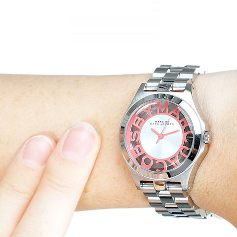  Shop Authentic Marc Jacobs Henry Silver Dial Silver Steel Strap Watch for Women - MBM3294 - Luxxuri